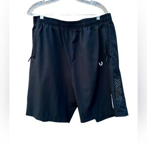 Northyard Mens Gym Shorts Running athletic Black Sz. 2XL